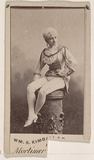 Miss Mortimer, from the Actresses series (N203) issued by Wm. S. Kimball & Co.