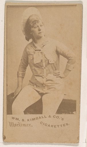 Miss Mortimer, from the Actresses series (N203) issued by Wm. S. Kimball & Co.