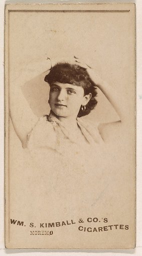 Miss Moremo, from the Actresses series (N203) issued by Wm. S. Kimball & Co.