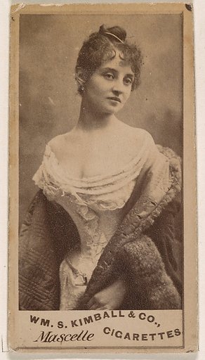 Miss Mascelle, from the Actresses series (N203) issued by Wm. S. Kimball & Co.