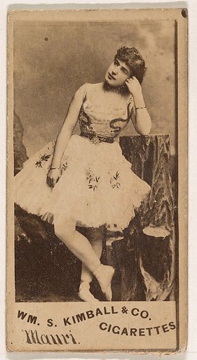 Miss Mauri, from the Actresses series (N203) issued by Wm. S. Kimball & Co.