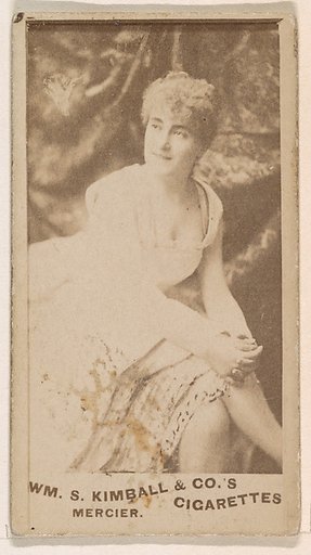 Miss Mercier, from the Actresses series (N203) issued by Wm. S. Kimball & Co.