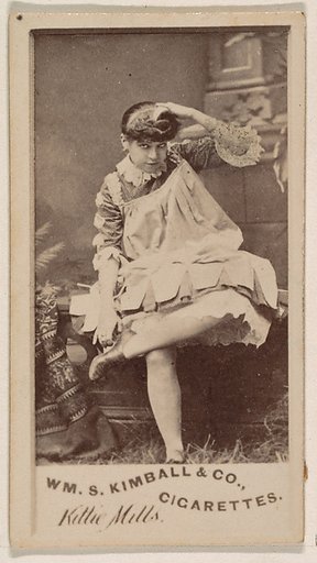 Kittie Mills, from the Actresses series (N203) issued by Wm. S. Kimball & Co.