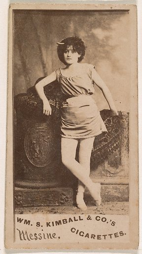 Miss Messine, from the Actresses series (N203) issued by Wm. S. Kimball & Co.