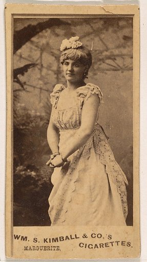 Miss Marguerite, from the Actresses series (N203) issued by Wm. S. Kimball & Co.
