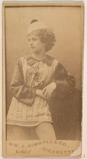 Miss Noblet, from the Actresses series (N203) issued by Wm. S. Kimball & Co.