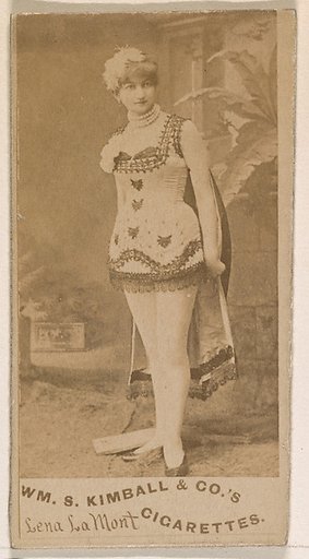 Lena La Mont, from the Actresses series (N203) issued by Wm. S. Kimball & Co.