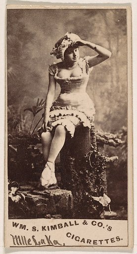 Mlle. Laka, from the Actresses series (N203) issued by Wm. S. Kimball & Co.