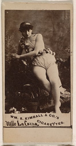 Mlle. La Cozza, from the Actresses series (N203) issued by Wm. S. Kimball & Co.