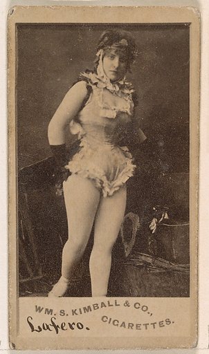 Miss Lafero, from the Actresses series (N203) issued by Wm. S. Kimball & Co.