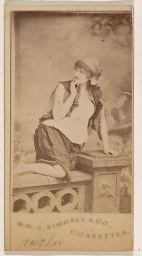 Miss Lee, from the Actresses series (N203) issued by Wm. S. Kimball & Co.