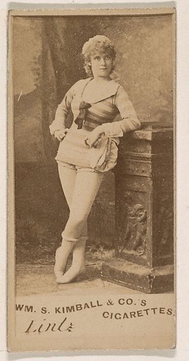 Miss Lint, from the Actresses series (N203) issued by Wm. S. Kimball & Co.