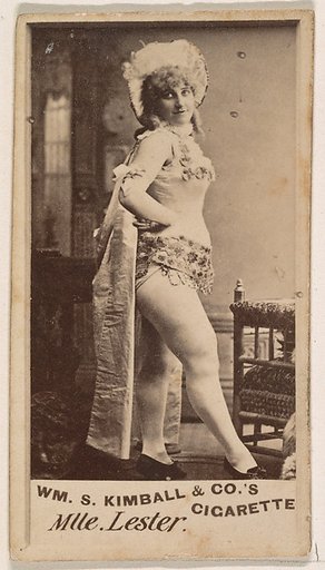 Mlle. Lester, from the Actresses series (N203) issued by Wm. S. Kimball & Co.