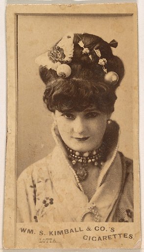 Lotta, from the Actresses series (N203) issued by Wm. S. Kimball & Co.