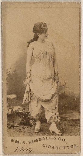Miss Lhery, from the Actresses series (N203) issued by Wm. S. Kimball & Co.