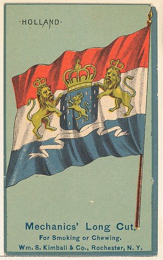 Holland, from the National Flags series (N195) issued by Wm. S. Kimball & Co.