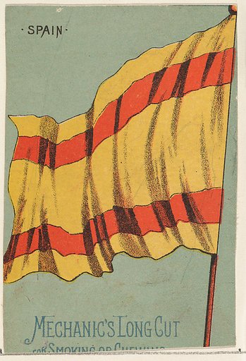 Spain, from the National Flags series (N195) issued by Wm. S. Kimball & Co.