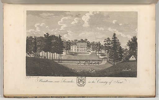 Bradborne, near Sevenoke, in the County of Kent, from Edward Hasted's "The History and Topographical Survey of the County of Kent", vols. 1-3