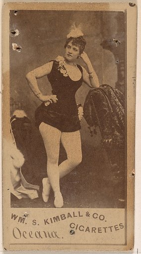 Miss Oceana, from the Actresses series (N203) issued by Wm. S. Kimball & Co.