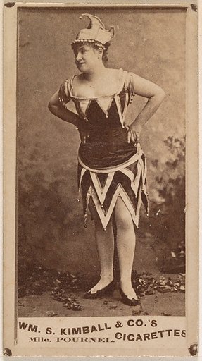 Mlle. Pournel, from the Actresses series (N203) issued by Wm. S. Kimball & Co.