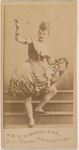 Mme. Pleuran, from the Actresses series (N203) issued by Wm. S. Kimball & Co.
