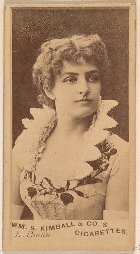 Miss Paulin, from the Actresses series (N203) issued by Wm. S. Kimball & Co.