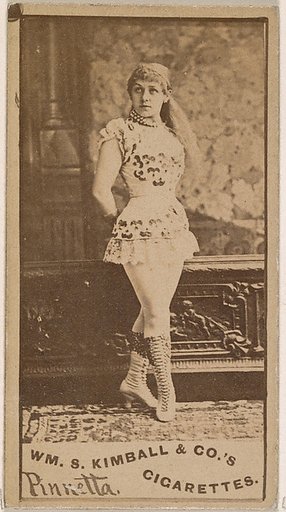 Miss Pinnetta, from the Actresses series (N203) issued by Wm. S. Kimball & Co.