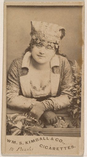 Miss Picolo, from the Actresses series (N203) issued by Wm. S. Kimball & Co.