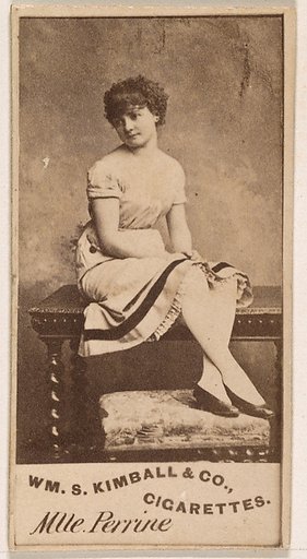 Mlle. Perrine, from the Actresses series (N203) issued by Wm. S. Kimball & Co.