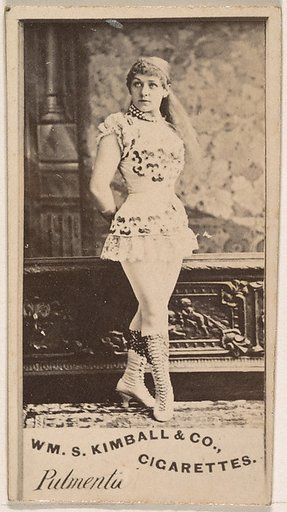 Miss Pulmenta, from the Actresses series (N203) issued by Wm. S. Kimball & Co.