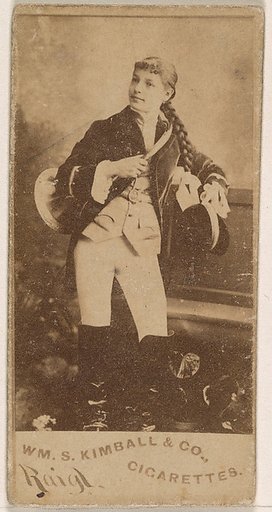 Miss Raigl, from the Actresses series (N203) issued by Wm. S. Kimball & Co.