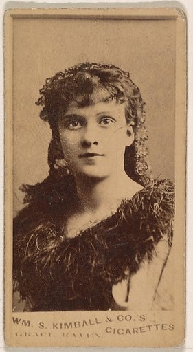 Grace Raven, from the Actresses series (N203) issued by Wm. S. Kimball & Co.