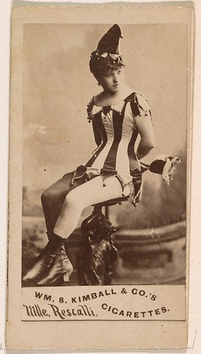 Mlle. Rescalli, from the Actresses series (N203) issued by Wm. S. Kimball & Co.