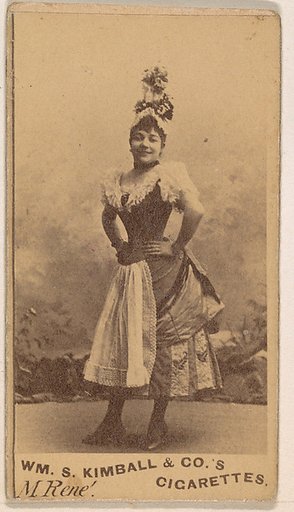 Miss Rene, from the Actresses series (N203) issued by Wm. S. Kimball & Co.
