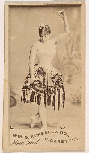 Mme Real, from the Actresses series (N203) issued by Wm. S. Kimball & Co.