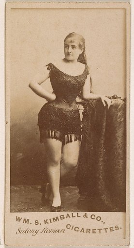 Sidony Roman, from the Actresses series (N203) issued by Wm. S. Kimball & Co.