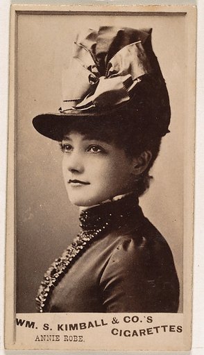 Annie Robe, from the Actresses series (N203) issued by Wm. S. Kimball & Co.