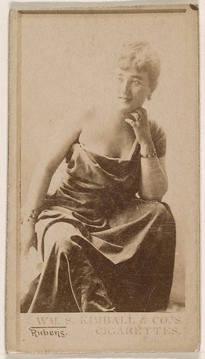 Miss Rubens, from the Actresses series (N203) issued by Wm. S. Kimball & Co.
