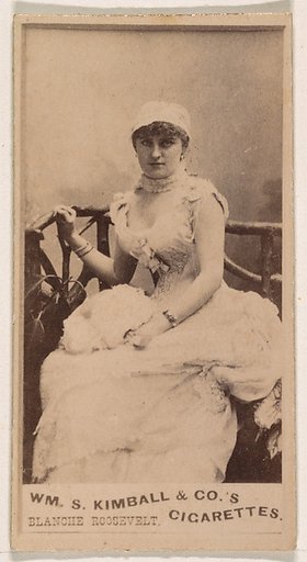 Blanche Roosevelt, from the Actresses series (N203) issued by Wm. S. Kimball & Co.