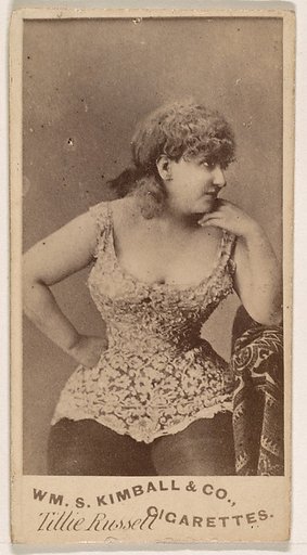 Tillie Russell, from the Actresses series (N203) issued by Wm. S. Kimball & Co.