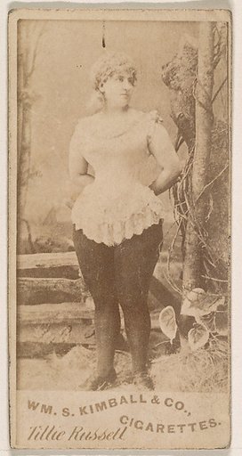 Tillie Russell, from the Actresses series (N203) issued by Wm. S. Kimball & Co.