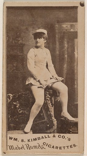 Mabel Rumels, from the Actresses series (N203) issued by Wm. S. Kimball & Co.