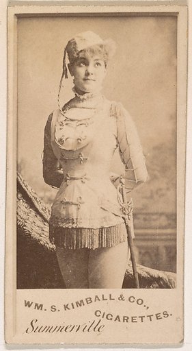 Miss Summerville, from the Actresses series (N203) issued by Wm. S. Kimball & Co.