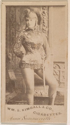 Annie Summerville, from the Actresses series (N203) issued by Wm. S. Kimball & Co.