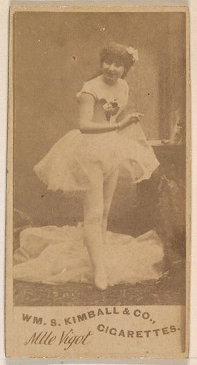 Mlle Vigot, from the Actresses series (N203) issued by Wm. S. Kimball & Co.