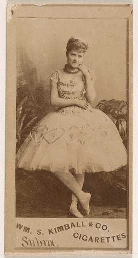 Miss Subra, from the Actresses series (N203) issued by Wm. S. Kimball & Co.