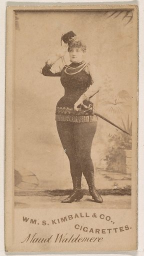 Maud Waldemere, from the Actresses series (N203) issued by Wm. S. Kimball & Co.