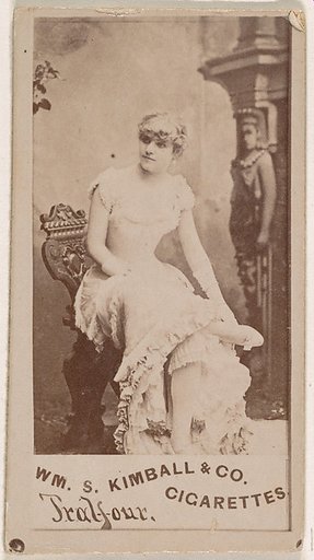Miss Tralfour, from the Actresses series (N203) issued by Wm. S. Kimball & Co.