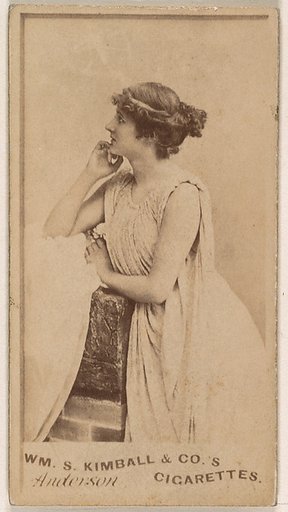 Miss Anderson, from the Actresses series (N203) issued by Wm. S. Kimball & Co.