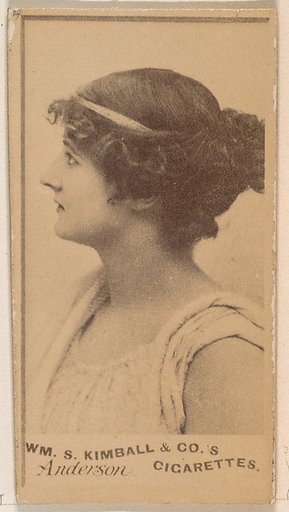 Miss Anderson, from the Actresses series (N203) issued by Wm. S. Kimball & Co.